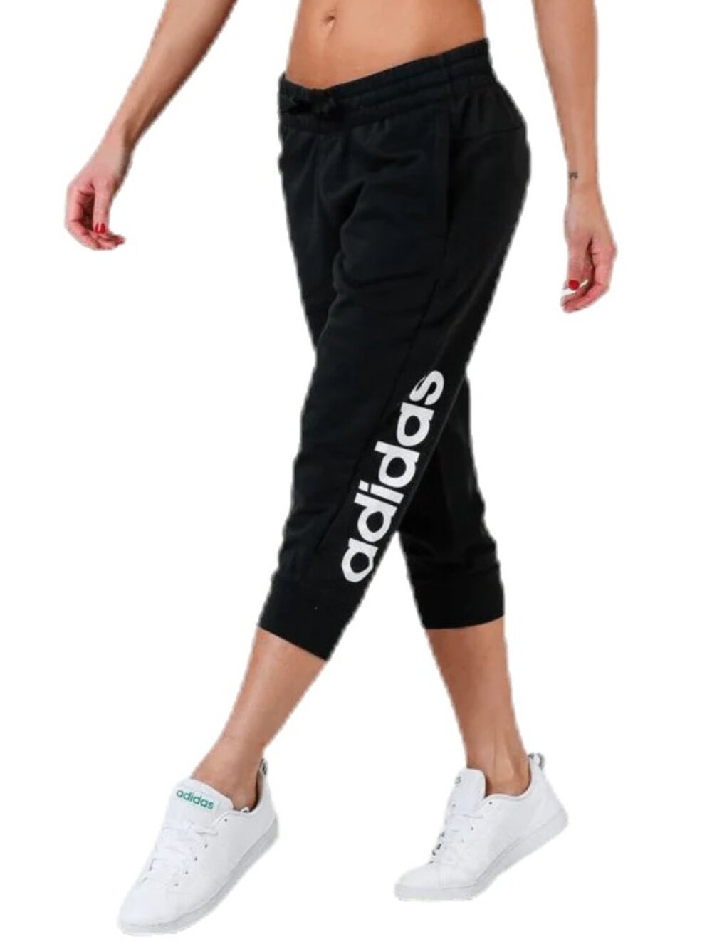 FREE*❤️unused adidas Women's Essentials Linear ¾ Pants Navy Blue BR2508 Jogging